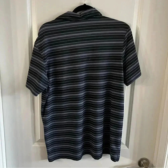 Nike Purple and Black Striped Mens Polo Size Large - Picture 2 of 6